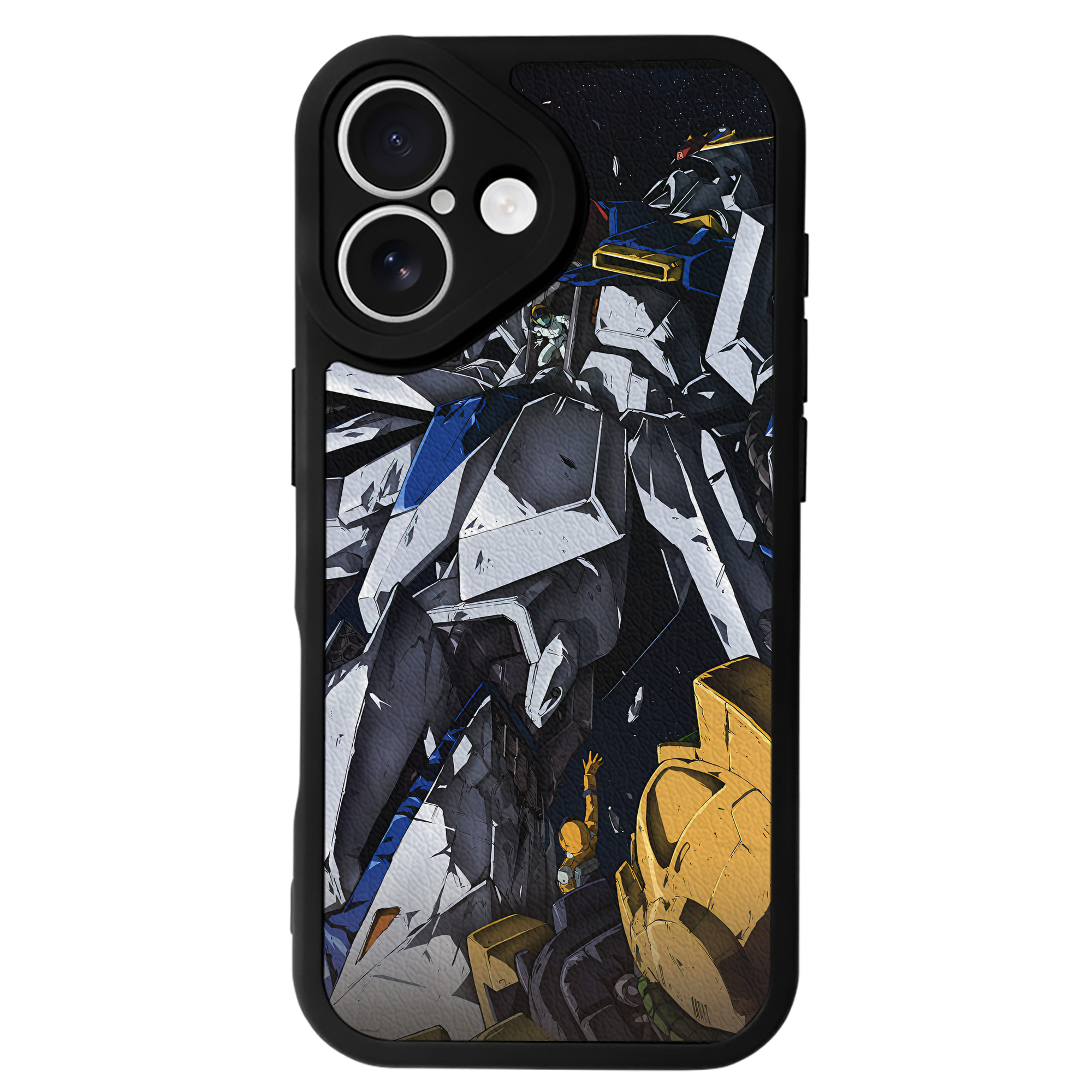 （画像用） 機動戦士ガンダム Mobile Suit Gundam 【iPhone 16シリーズ対応】シリコンスマホケース（レザー調） 材質：シリコン